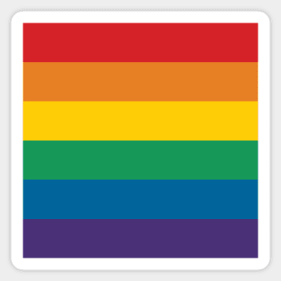 Rainbow Pride Flag (Proud LGBTQ+ Community Pride Flag) Sticker